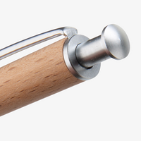 Holz-Kugelschreiber mit einseitiger Lasergravur