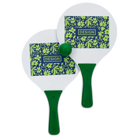 Holzschläger lackiert mit Kunststoffgriff und Ball