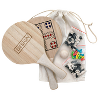 zwei Schläger mit Gravur Spielzubehör und Transportbeutel