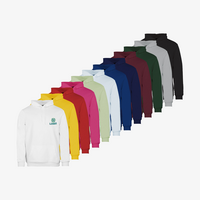 Hoodie, farbig bestickt, Vorderseite