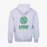 Hoodie, basic bedruckt, Rueckseite