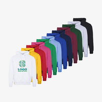 Hoodie, farbig bedruckt, Vorderansicht