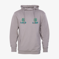 Hoodie Herren, Organic - Russel bestickt