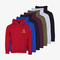 Hoodie, farbig bestickt, Vorderseite