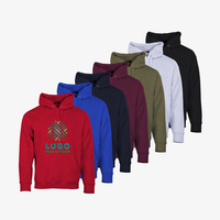 Hoodie, farbig bedruckt, Vorderseite