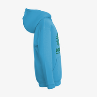 Hoodie, farbig bedruck, Seitenansicht