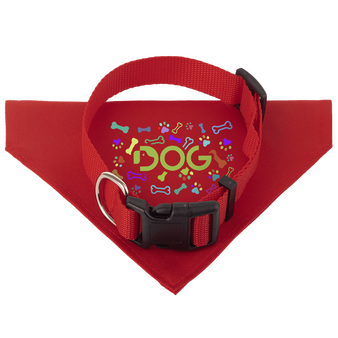 Hundehalstuch mit einer Druckposition