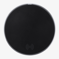 Induktive Ladestation aus Aluminium 10 W, Schwarz, Vogelperspektive