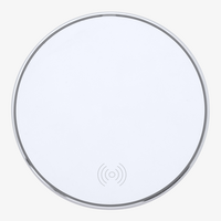 Induktive Ladestation aus Aluminium 10 W, Weiß, Vogelperspektive