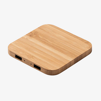 Induktive Ladestation aus Bambus, liegend