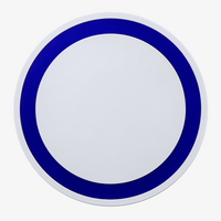 Induktive Ladestation aus Kunststoff 10 W, Blau, Vogelperspektive