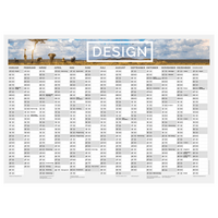 Jahresplaner DIN A3 quer (420 x 297 mm), 4/4 beidseitig farbig