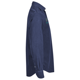 Jeanshemd, Twill Stretch Tailored Fit - TEE JAYS, Seitenansicht