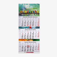 Kalendermuster 3-Monatswandkalender 2025