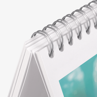 Kalendermuster Wochentischkalender zum Aufstellen, Bindung