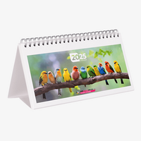 Kalendermuster Wochentischkalender zum Aufstellen 2025