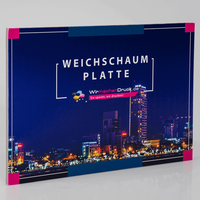 Platte, farbig bedruckt, rechteckig