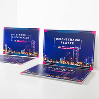 Platte, farbig bedruckt, rechteckig