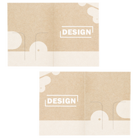 Kartenhülle Basic 7,5 x 10,5 cm 1/1-farbig (weiß) bedruckt, Innen- und Außenseite