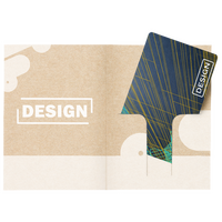 Kartenhülle Basic 7,5 x 10,5 cm 1/1-farbig (weiß) bedruckt, Innenseite