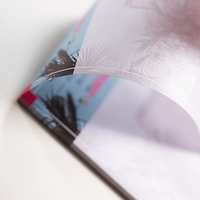 Kellnerblock, farbig bedruckt, liegend, details