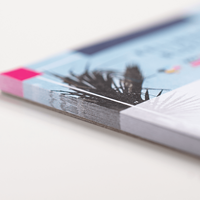 Kellnerblock, farbig bedruckt, liegend