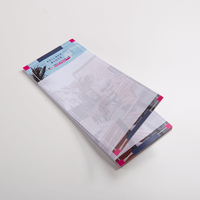 Kellnerblock, farbig bedruckt, liegend