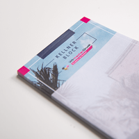 Kellnerblock, farbig bedruckt, liegend