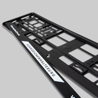 Kennzeichenhalterung, einseitig bedruckt, Detail