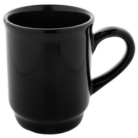 Glühweintasse Keramik schwarz