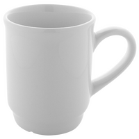 Glühweintasse Keramik weiss