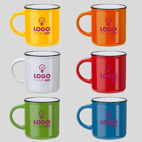 Farbvarianten der Keramiktasse im Vintage-Stil, 6 farben