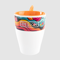 Tasse bedruckt frontal schräg