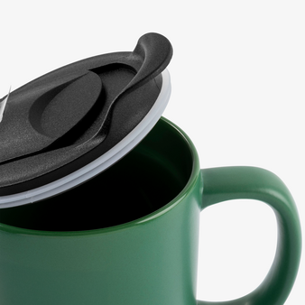 Keramiktasse mit Korkboden