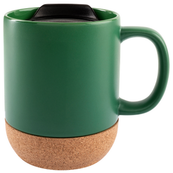 Keramiktasse mit Korkboden