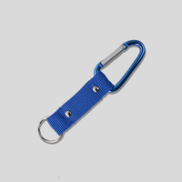 Schlüsselanhänger, blau, liegend, ruckseite