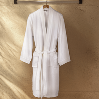 Kimono-Bademantel unisex, unbesticktes Muster