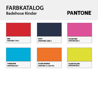Kinder-Badehose mit einer Druckposition, Farbauswahl