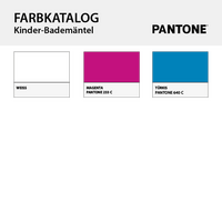 Kinder-Bademantel mit Kapuze, Farbauswahl