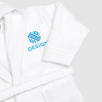 Kinder-Bademantel mit Kapuze, Detailansicht