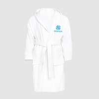 Kinder-Bademantel mit Kapuze, bestickt