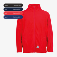 Fleecejacke, farbig bedruckt, Vorderseite