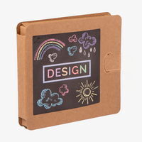 Kinder-Malset 2-teilig inkl. 12 Buntstiften und Zeichenblock, 4/0-farbig einseitig bedruckt