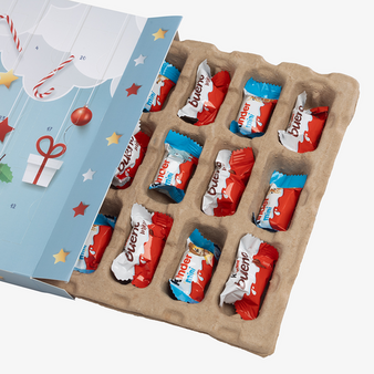 kinder&reg;-mini-Mix-Adventskalender, 4/0-farbig bedruckt