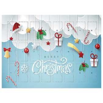 kinder&reg;-mini-Mix-Adventskalender, 4/0-farbig bedruckt