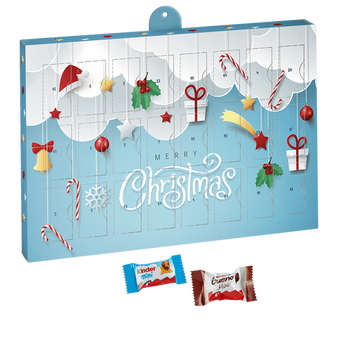 kinder&reg;-mini-Mix-Adventskalender, 4/0-farbig bedruckt
