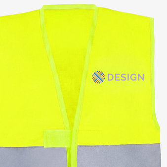 Kinder-Signalweste, beidseitig bedruckt, Druck Brust