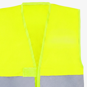 Kinder-Signalweste, unbedrucktes Muster, Details vorne