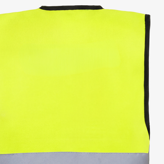 Kinder-Signalweste, unbedrucktes Muster, R&uuml;ckseite