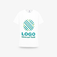 Kinder-T-Shirt Basic, weiß - Fruit of the Loom, mit einer Druckposition